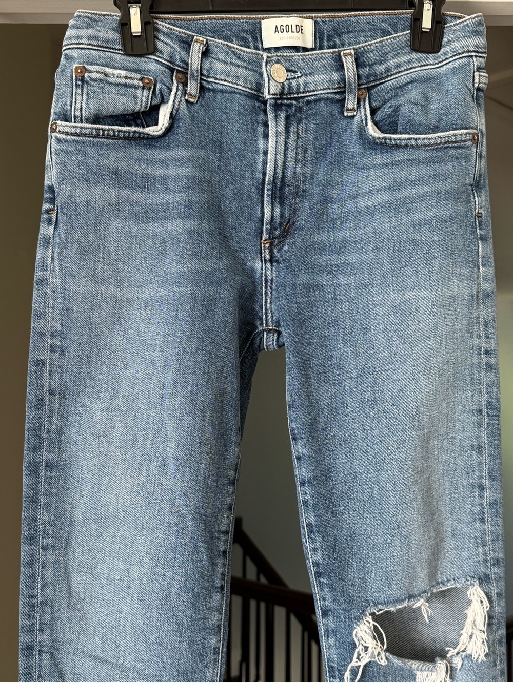 Agolde “Toni” High-Rise distressed Jeans. Size 28 - Picture 2 of 5